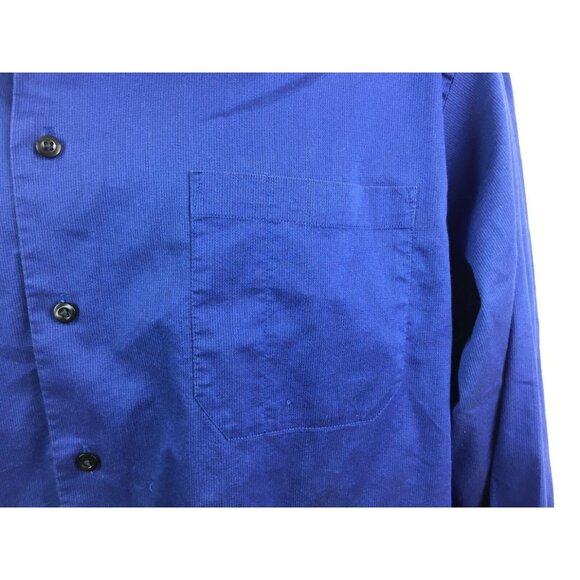 Kenneth Cole Reaction Mens Slim Fit Blue Button Shirt Size 2XL 18 34/35 - Picture 5 of 8